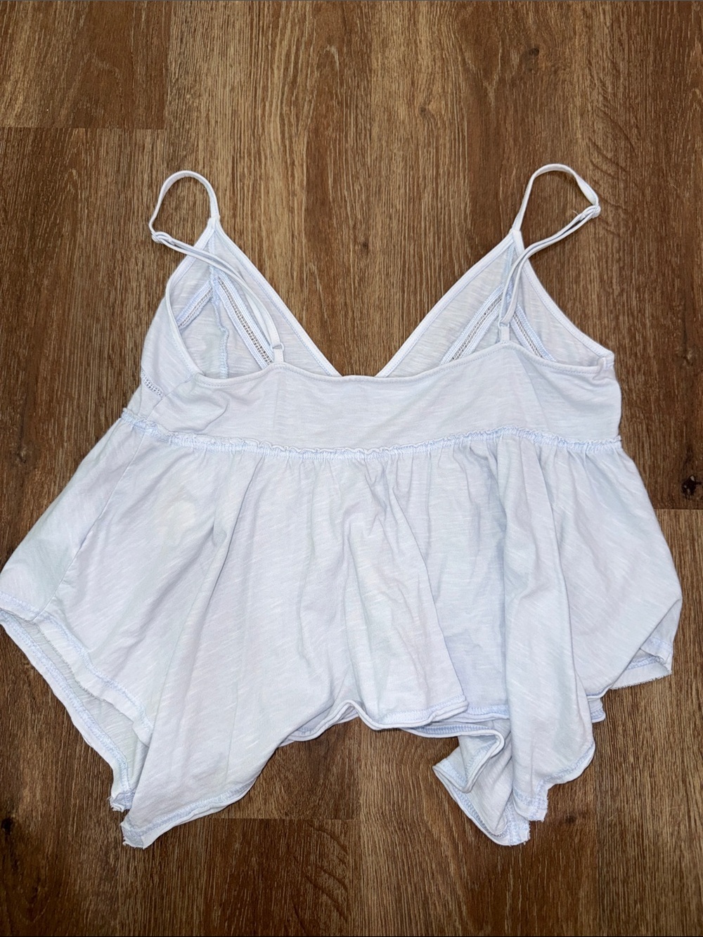 Aerie Light Blue Cropped Tank Top - Picture 2 of 2